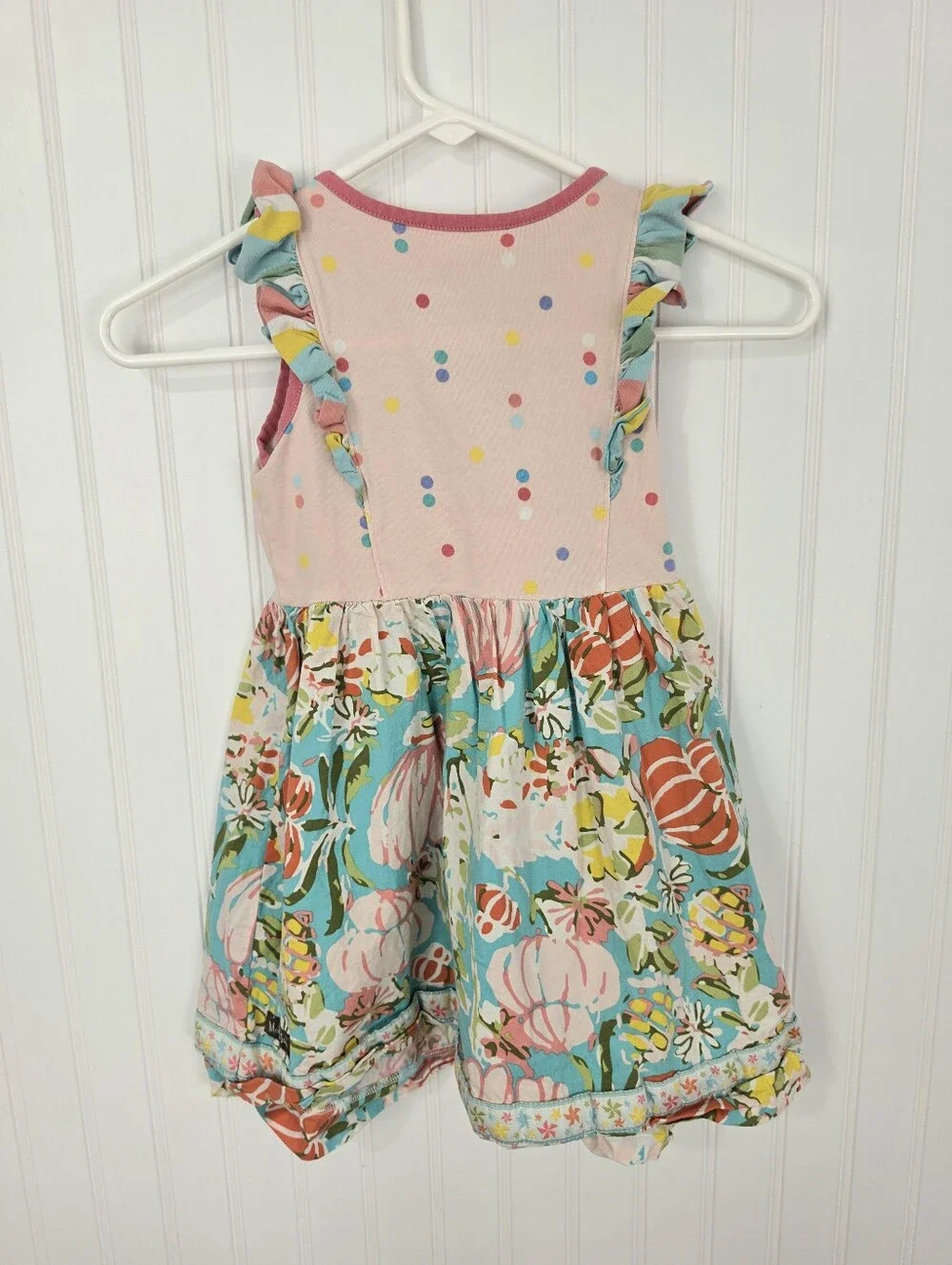 Maltida Jane | Girls Floral & Polka Dot Dress Size 6